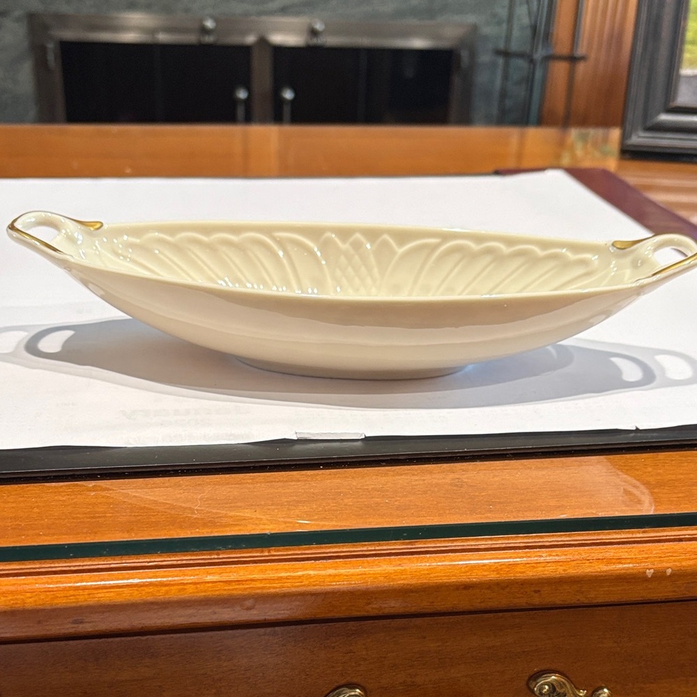 Lenox Cream and Gold Serveware